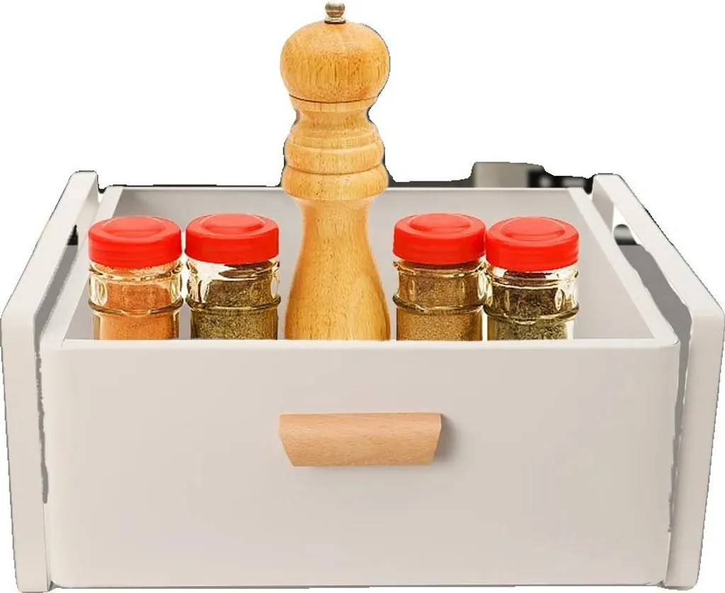 Organisateur de Rangement Extensible Coulissant en Acier Noir Robuste