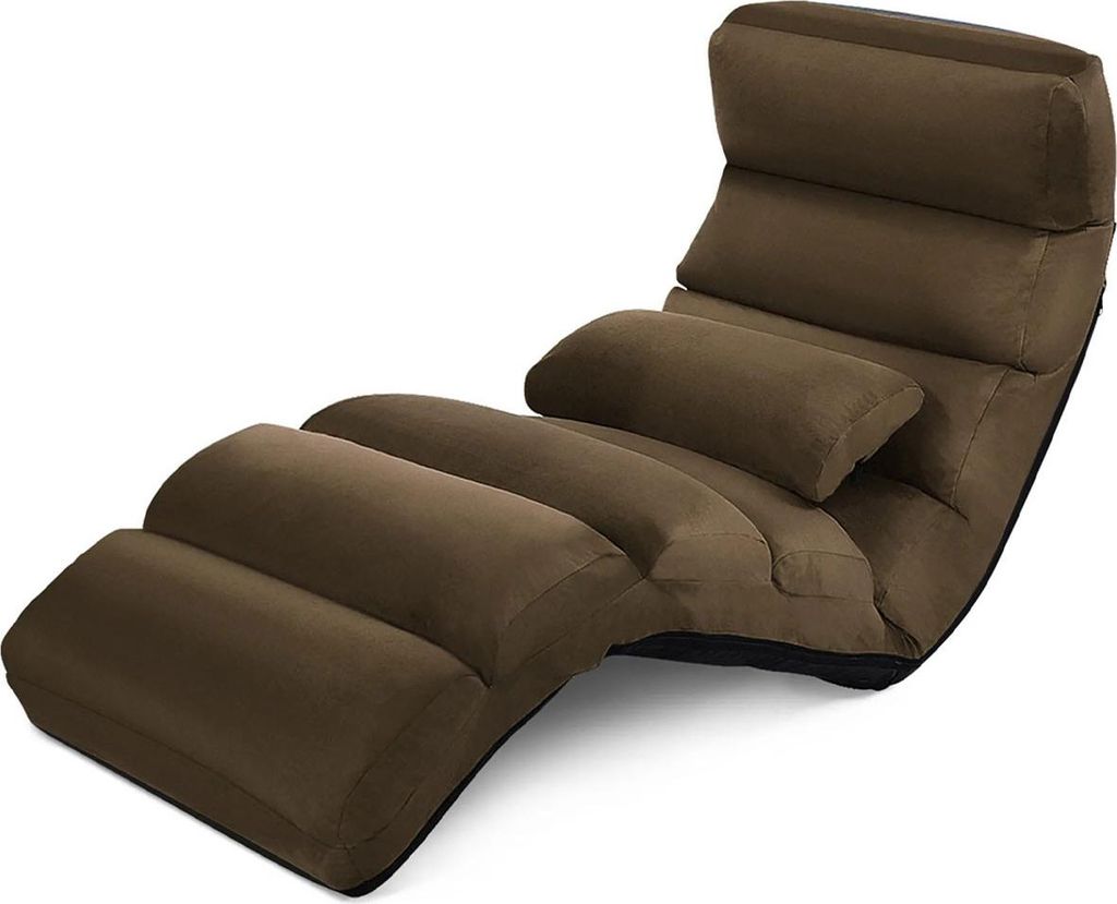 COSTWAY Chaise de sol 5 positions, Fauteuil de sol pliable, Image du produit 