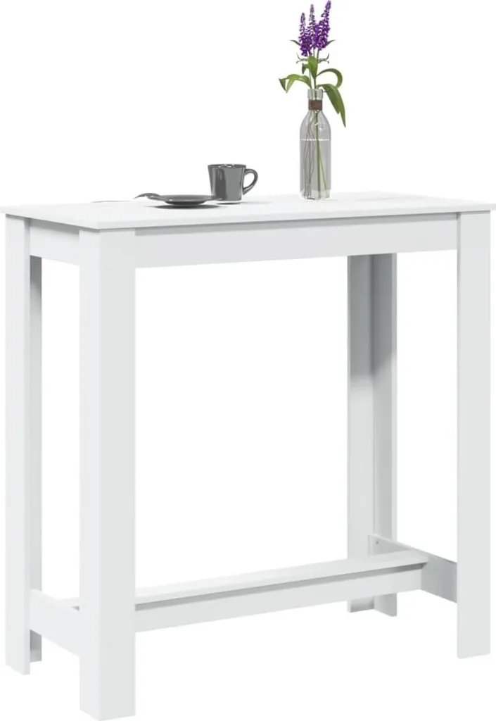 Tavolo Alto Bianco 102x50 cm Maison Exclusive - Ideale per Open Space
