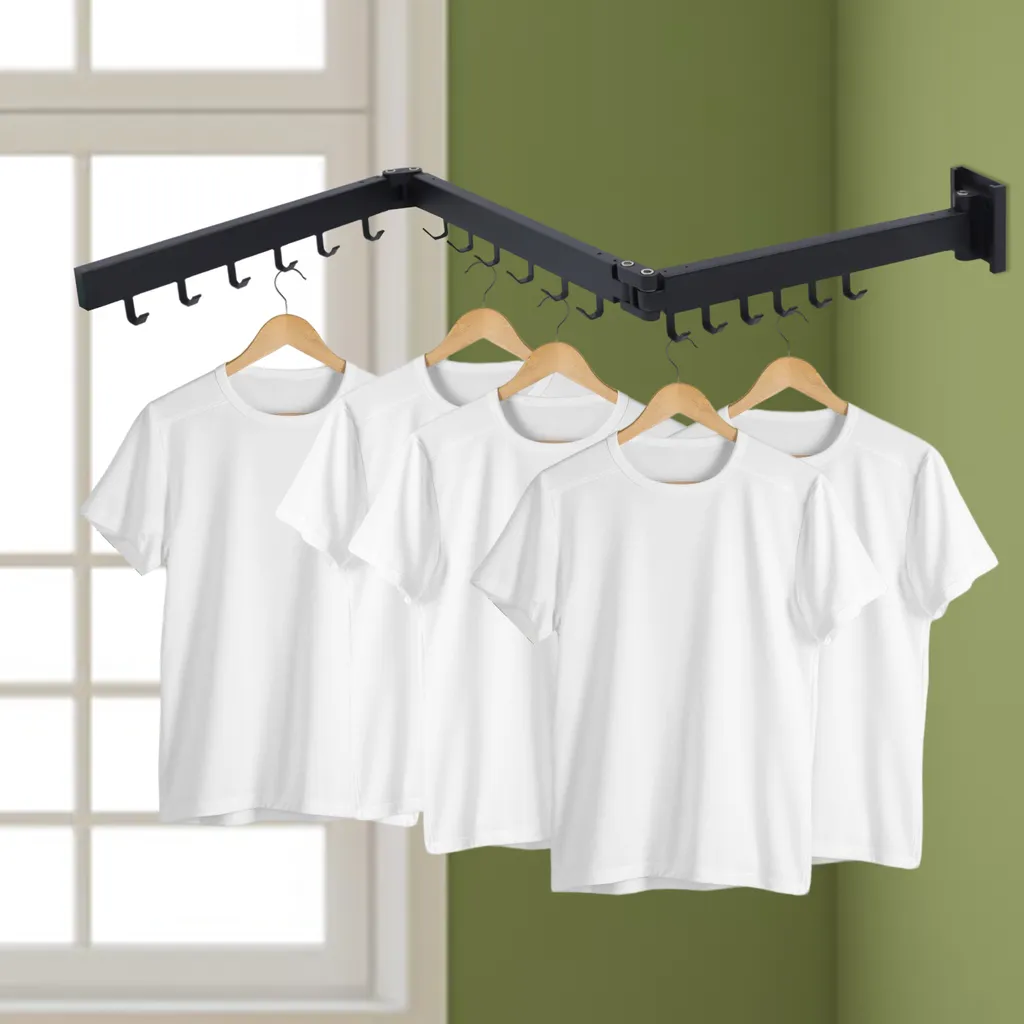Séchoir à vêtements mural anti-plis : la solution pour petits espaces - 2