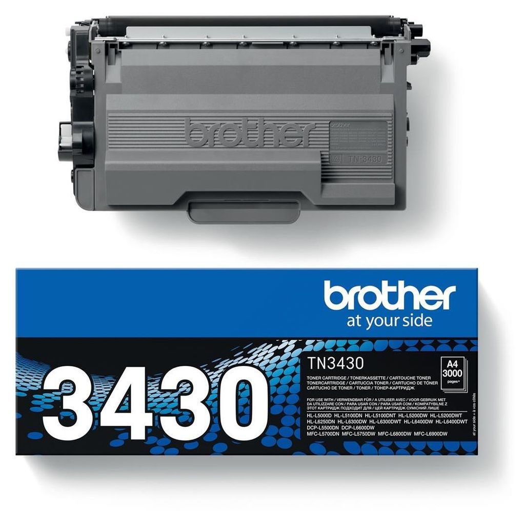 A Brother toner cartridge and its packaging are shown against a white background.