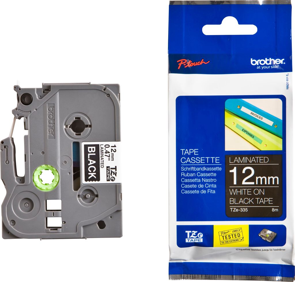 Kazeta Brother TZE-335 černá/bílá 12 mm Obrázek produktu 