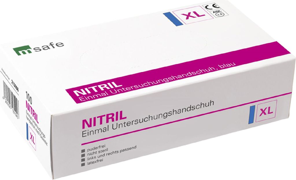 INTCO Synguard Nitrilhandschuhe in Blau, 100 Stück