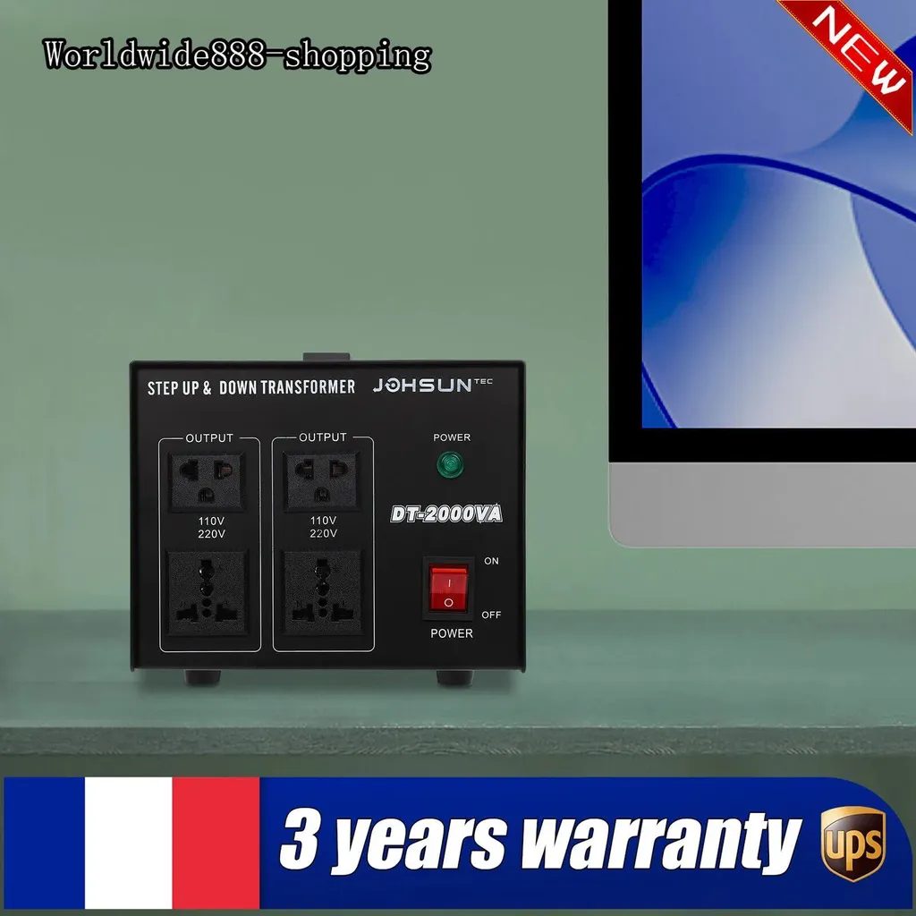 Convertisseur de Tension 2000W - Solution Contre Surcharge 110V vers 220V - 4