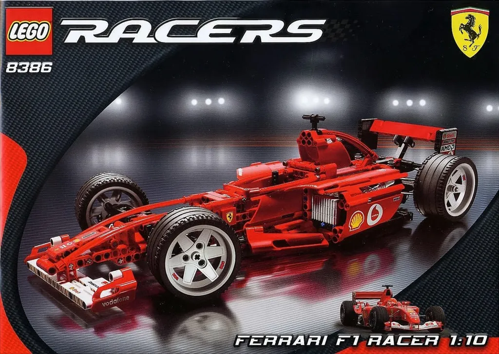 LEGO Racers 8386 Ferrari F1 Racer Grand Modèle de Collection Formule 1