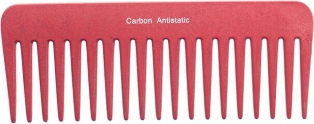 Hercules Sägemann Carbon Afro Lockenkamm mit breiten Zinken für schonendes Entwirren, 6,3 cm