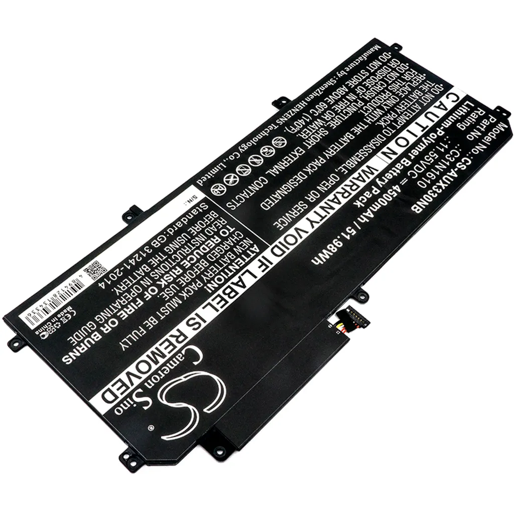 Batterie PC Portable Asus UX330 UX330C UX330CA UX330CA-1A Techtek High-End