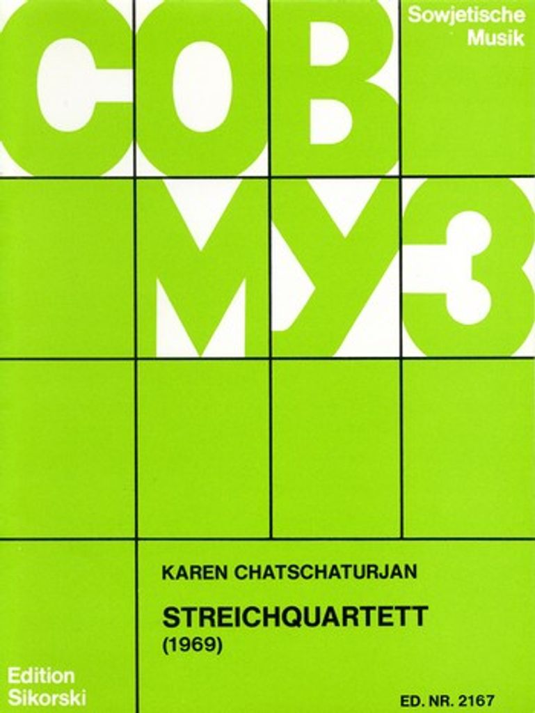 Streichquartett (1969), Stimmen