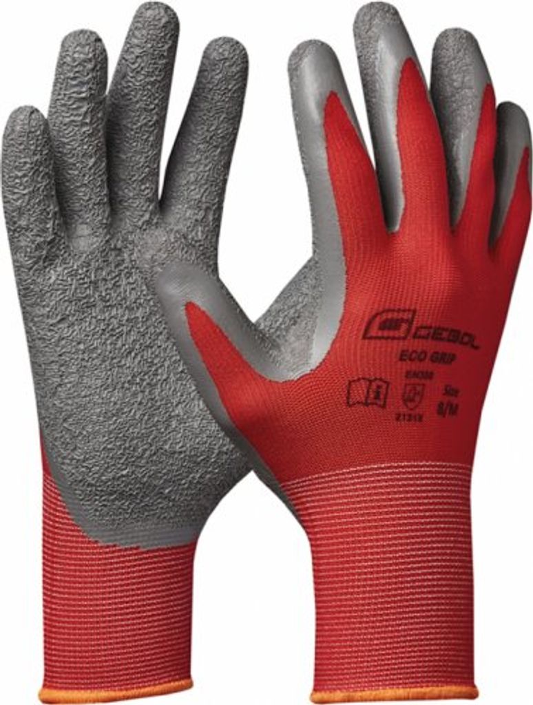 GEBOL Schutzhandschuh Eco Grip Arbeitshandschuh Größe 10 | 1 Paar