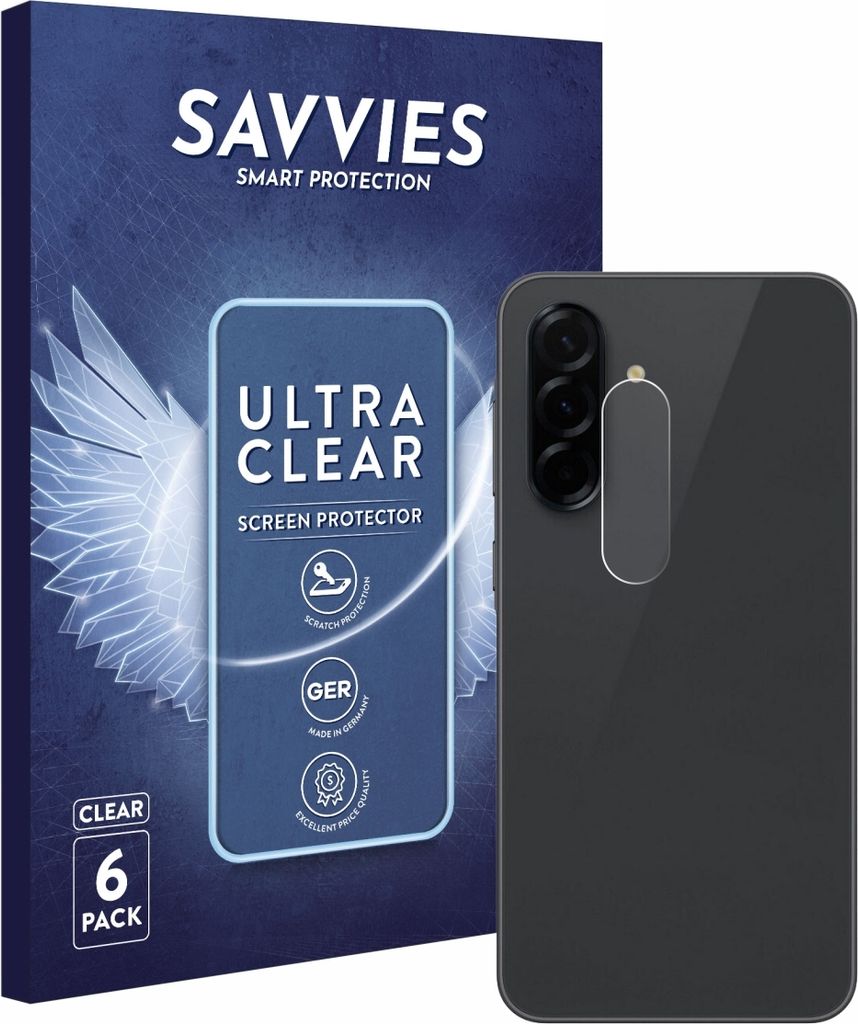 6x Für Samsung Galaxy A36 5G Enterprise Edition (NUR Kameraschutz) Schutzfolie Savvies Displayschutz Display Schutz Folie Klar Transparent