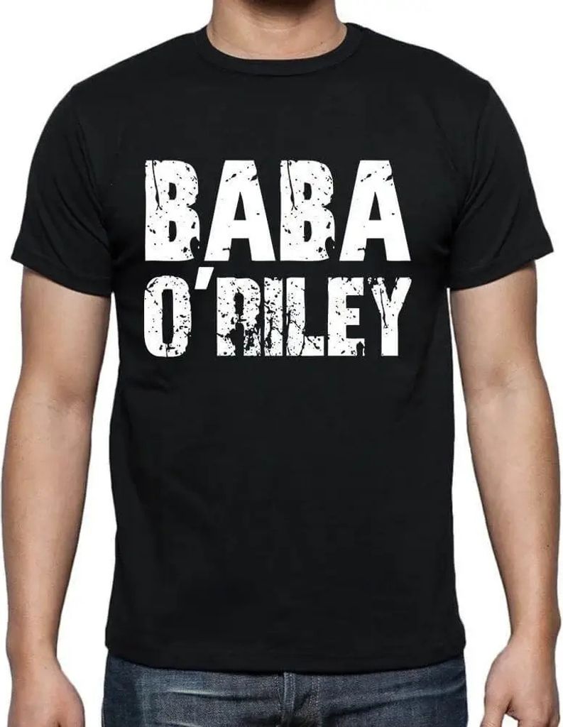 Herren Grafik T-Shirt Baba Oriley Öko-Verantwortlich Vintage Jahrgang Kurzarm Lustige Druck Geburtstag Geschenk Mann