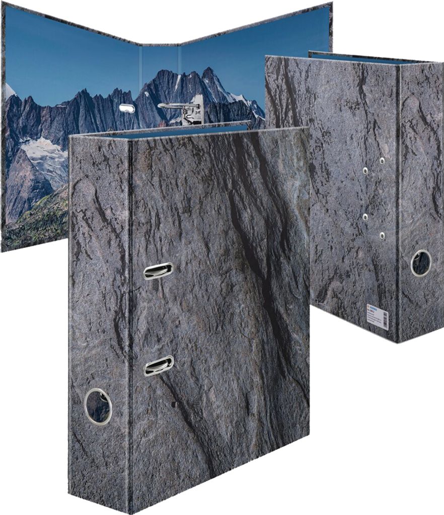 HERMA Motivordner "Nature" DIN A4 Stone Rückenbreite: 70 mm