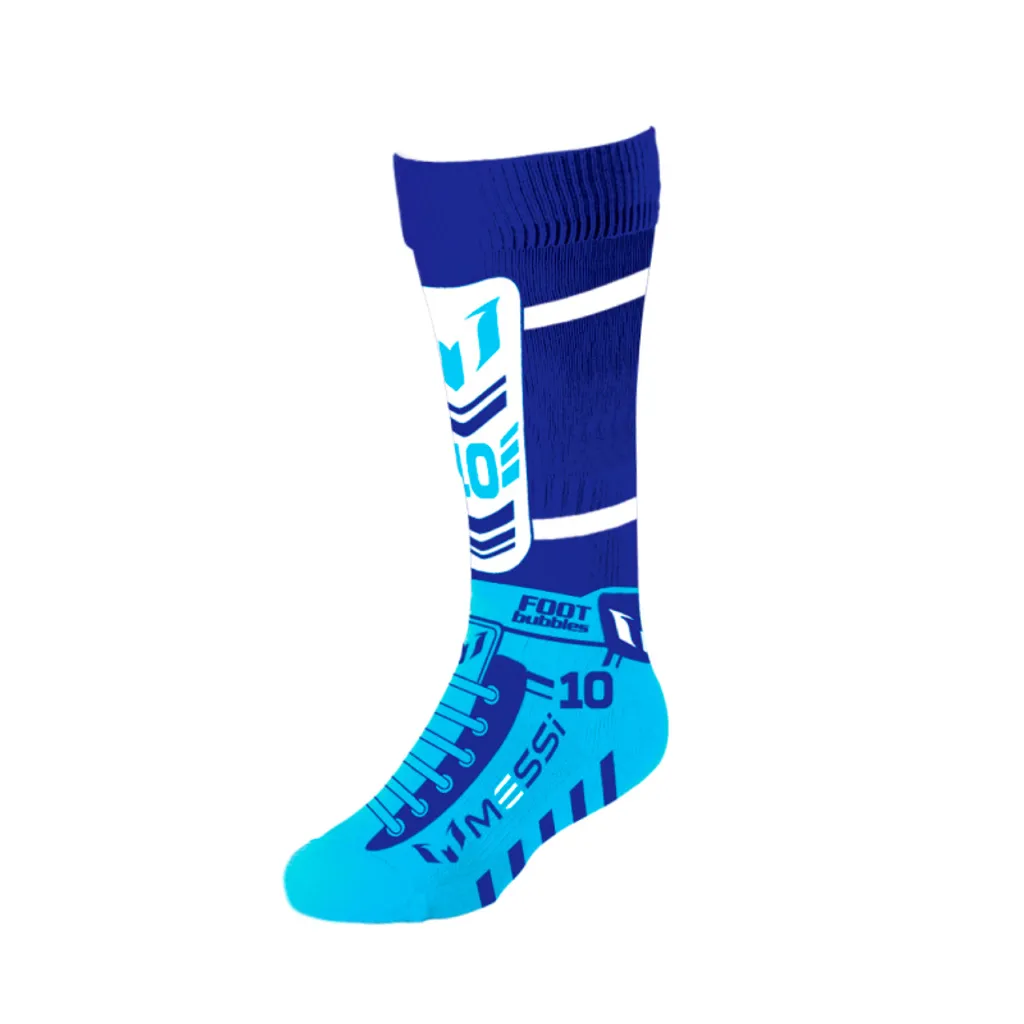 Chaussettes Foot Bubbles Jumbo Messi Bleu - Lot de 2 paires officielles