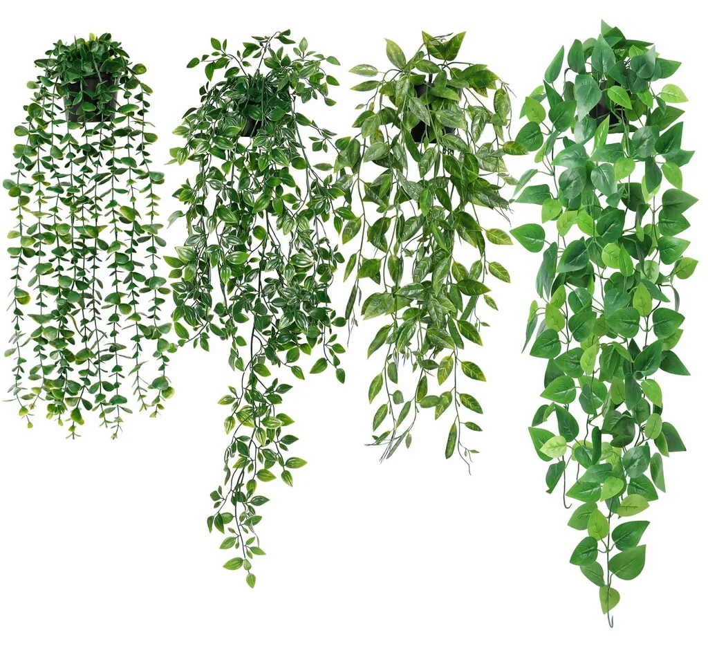 Eucalyptus artificiel suspendu pour décoration jardin et maison 70 cm