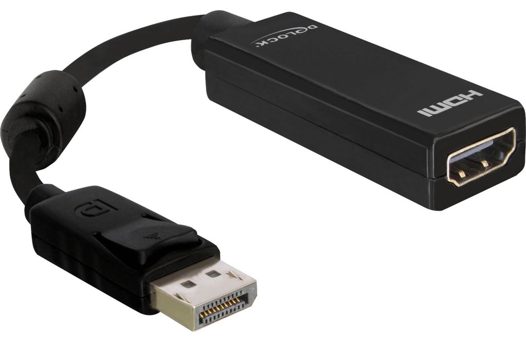 DeLOCK Adapter DP-Stecker auf HDMI-Buchse, (12,5 cm)