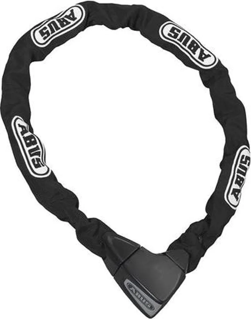 Abus 8900/110 Black - Chaîne Antivol Haute Sécurité pour Vélo et Moto