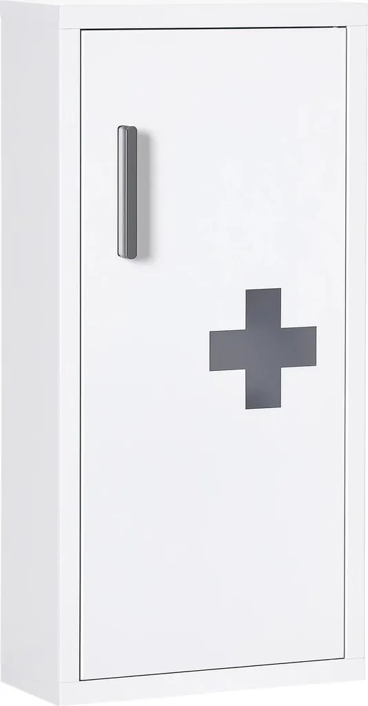 Armoire à pharmacie gain de place 60cm acier blanc pour petits espaces