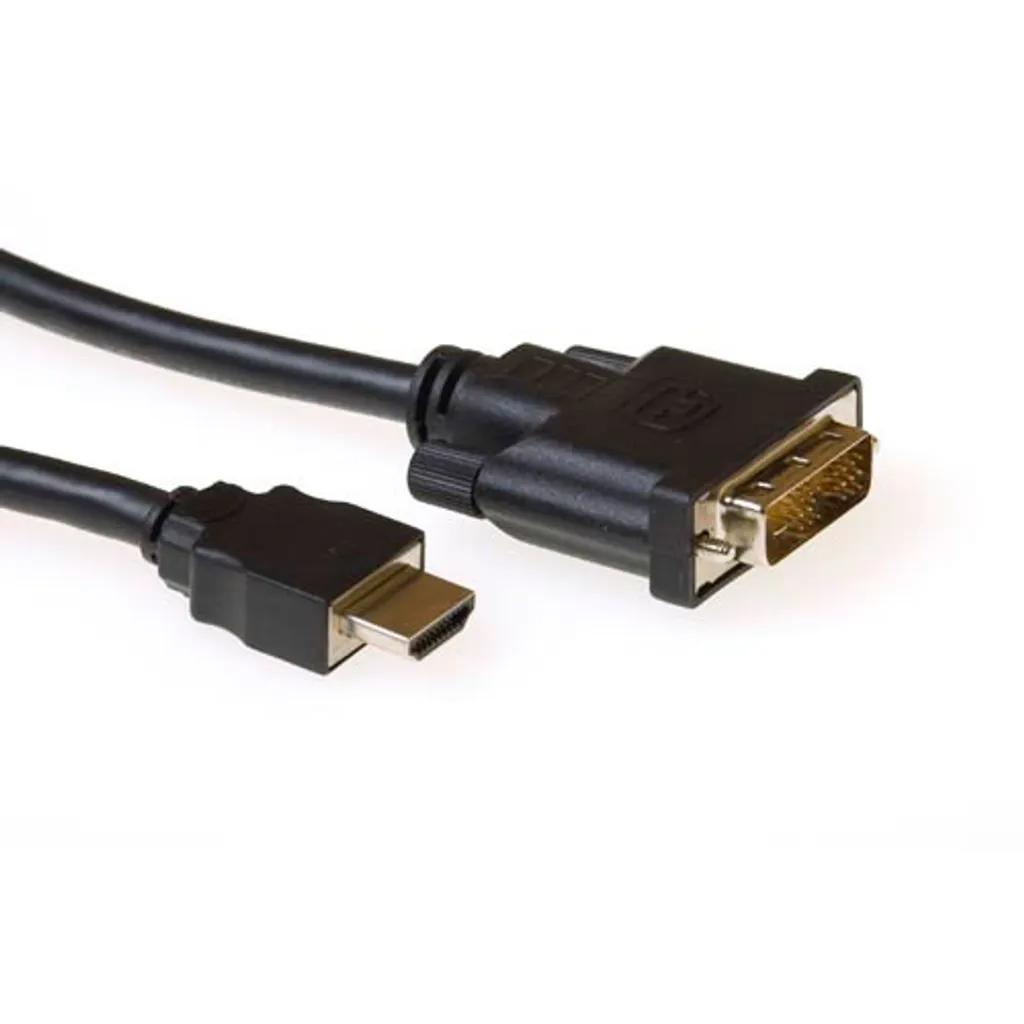 Cavo ACT HDMI a DVI-D 3m Maschio | Alta Qualità Bidirezionale Video