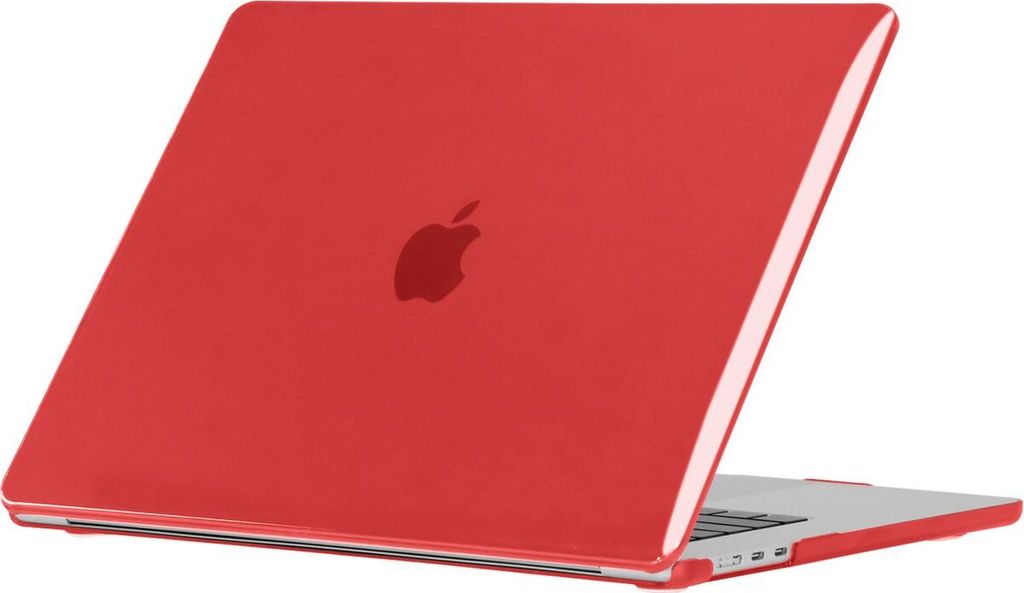 Mobigear Crystal Case MacBook Air 13 Zoll (2022-2025) Hardcase Hülle MacBook Case - Rot - Model A2681 / A3113 / A3240