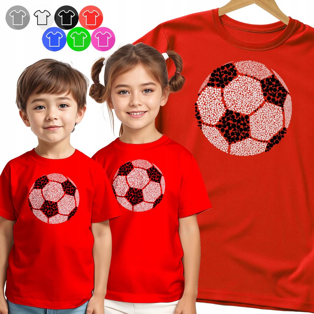 Kinder-T-Shirt Dots Ball Für Kleine Fussballer Tag Punkte - 122 S