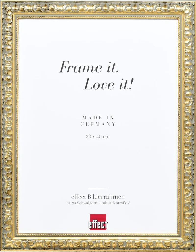 Specchio da Parete Legno Oro 18x27 cm - Cornice Classica Artigianale