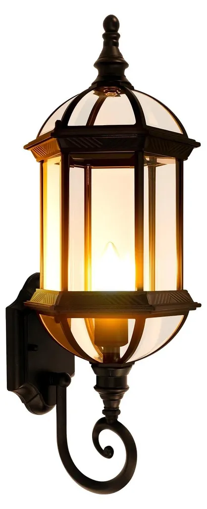 Luminaire mural extérieur grand format 54cm E27 pour terrasse et jardin