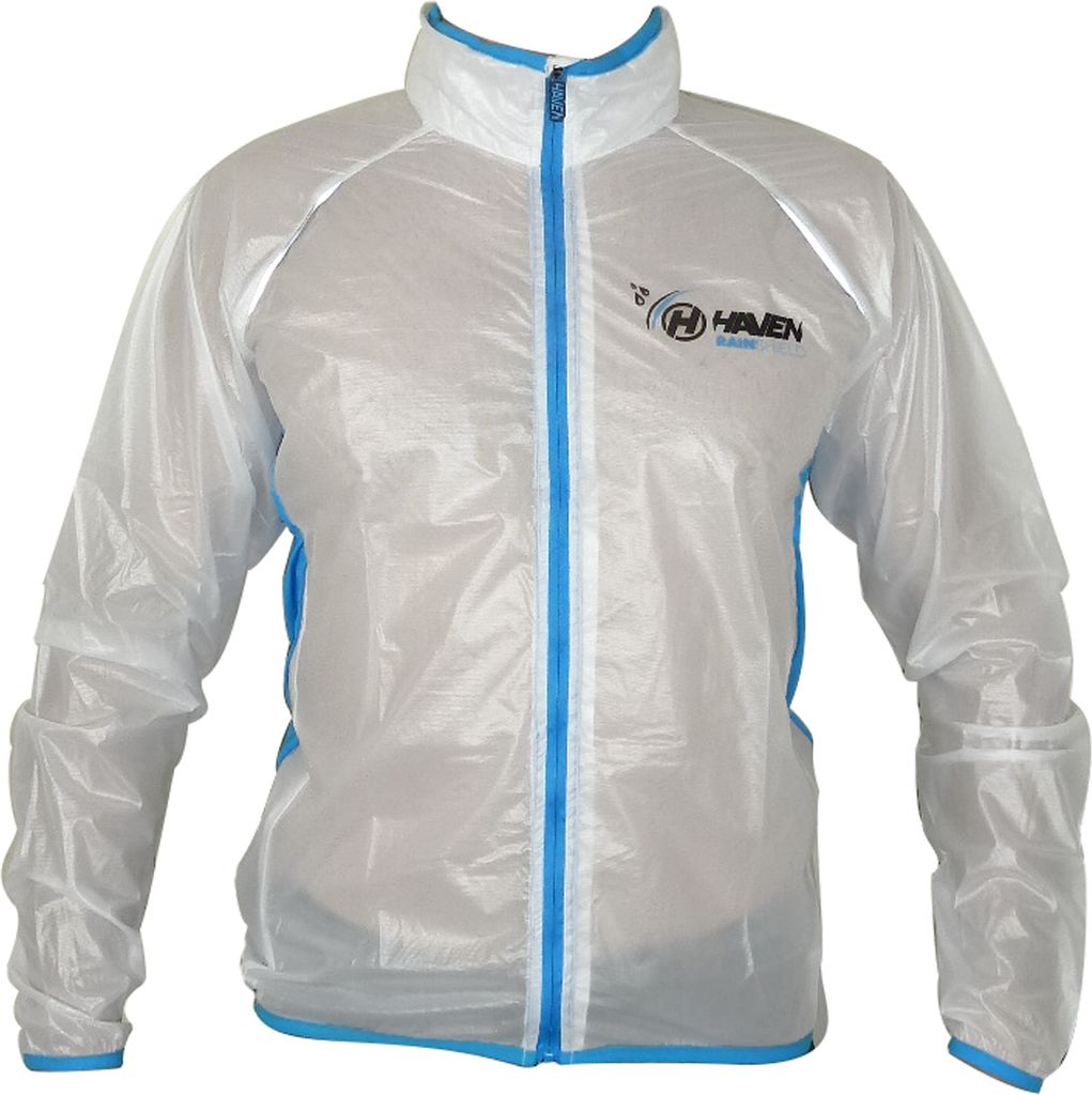 HAVEN Fahrrad-Regenjacke - RAINSHIELD - Weiß/Blau XS