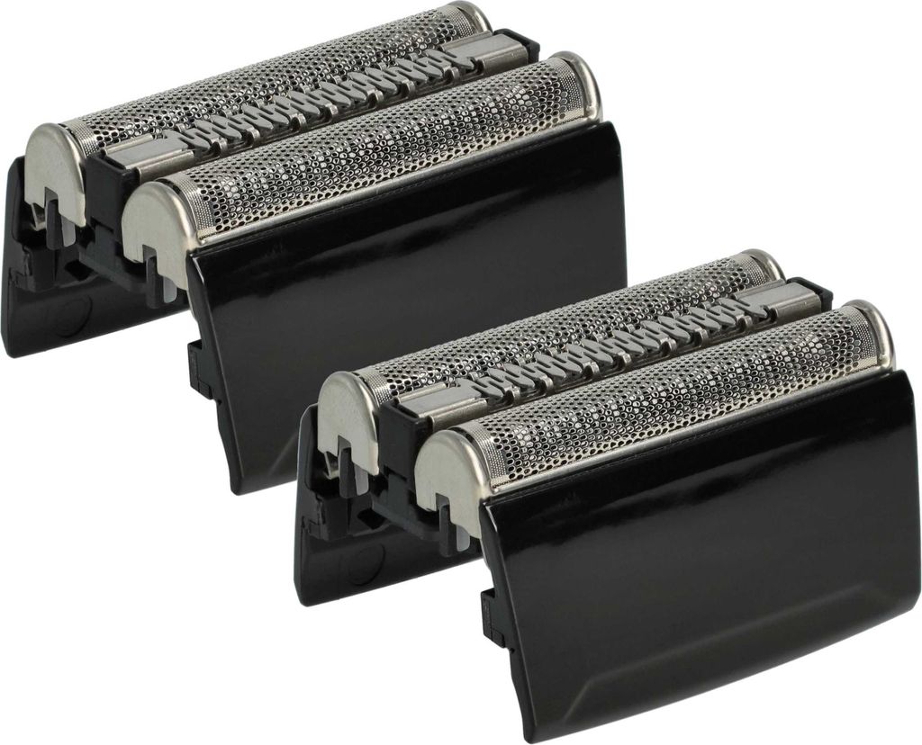 vhbw 2x Scherköpfe Ersatz für Braun 52S, 52B für Elektrorasierer, Schwarz