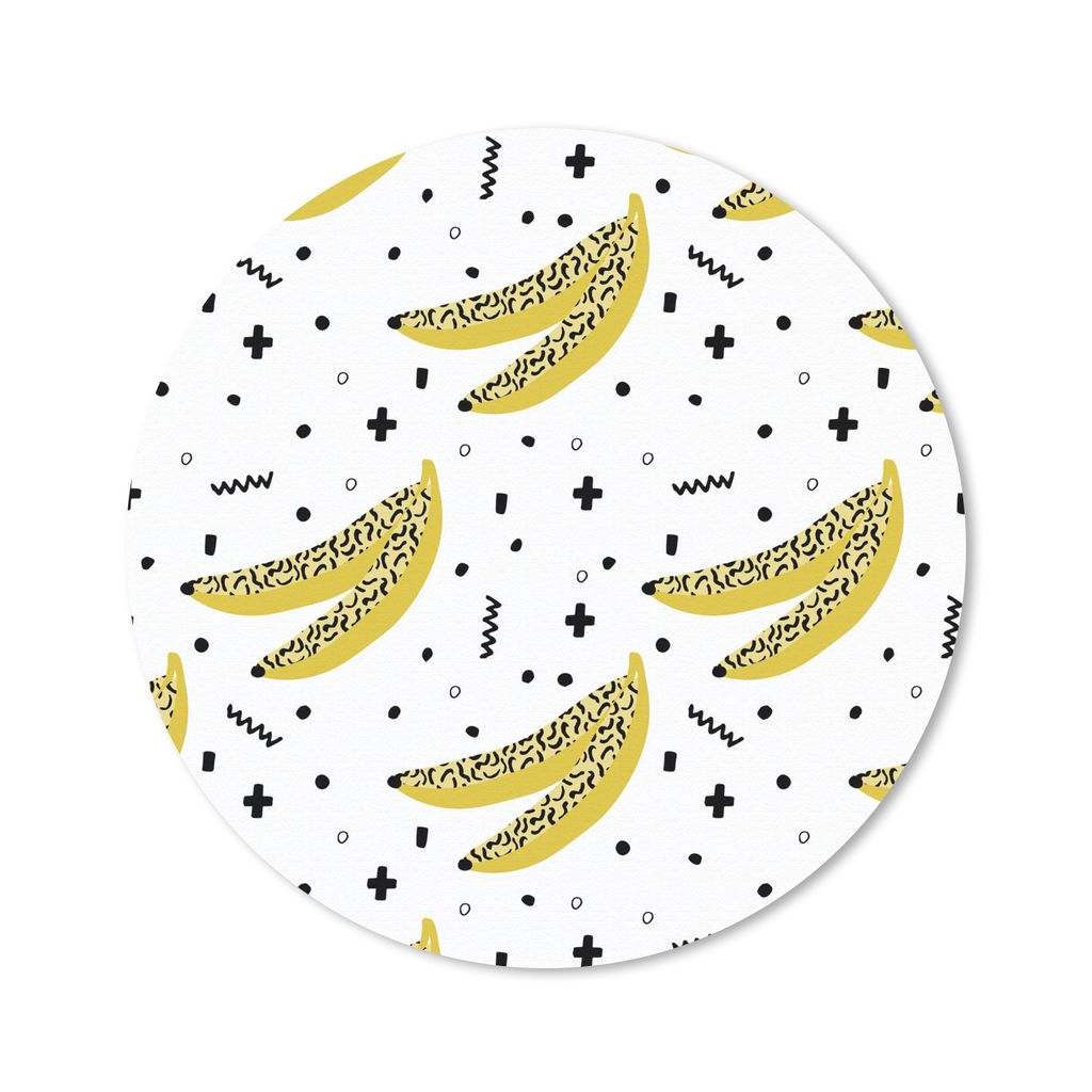 MuchoWow Mauspad Mousepad Sommer - Design - Bananen 30x30 cm - Mousepads - Maus Mat - Pad - Mausunterlage - Tischunterlage - Schreibtischmatten