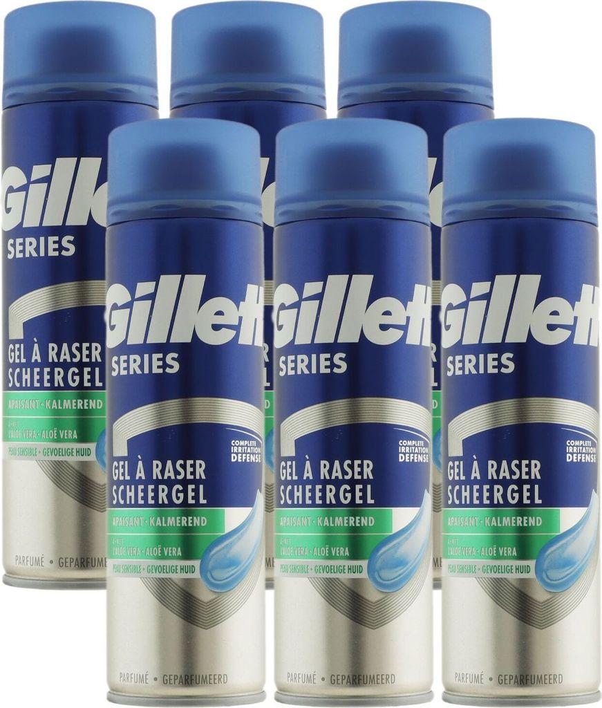Gillette Series Rasiergel für sensitive Haut 200 ml, 6er Pack (6 x 200 ml)