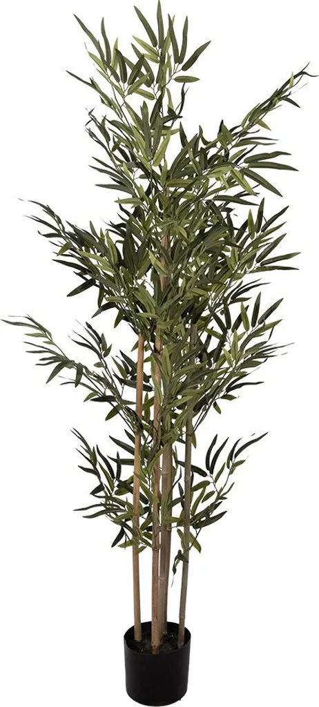 Clayre & Eef Pianta artificiale Bambù 30x30x160 cm Verde Plastica