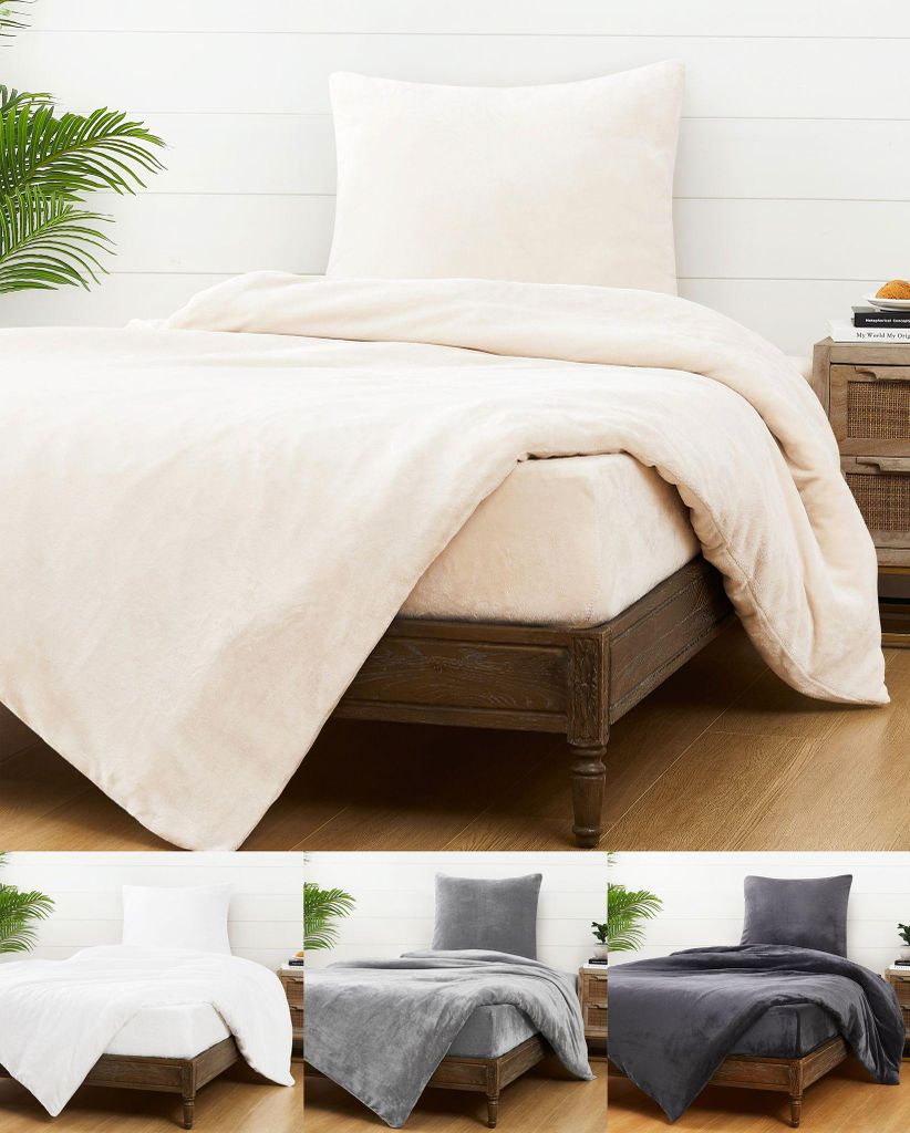 JACK Teddy Flausch Bettwäsche 135x200cm Cashmere Touch Weiß Produktbild 