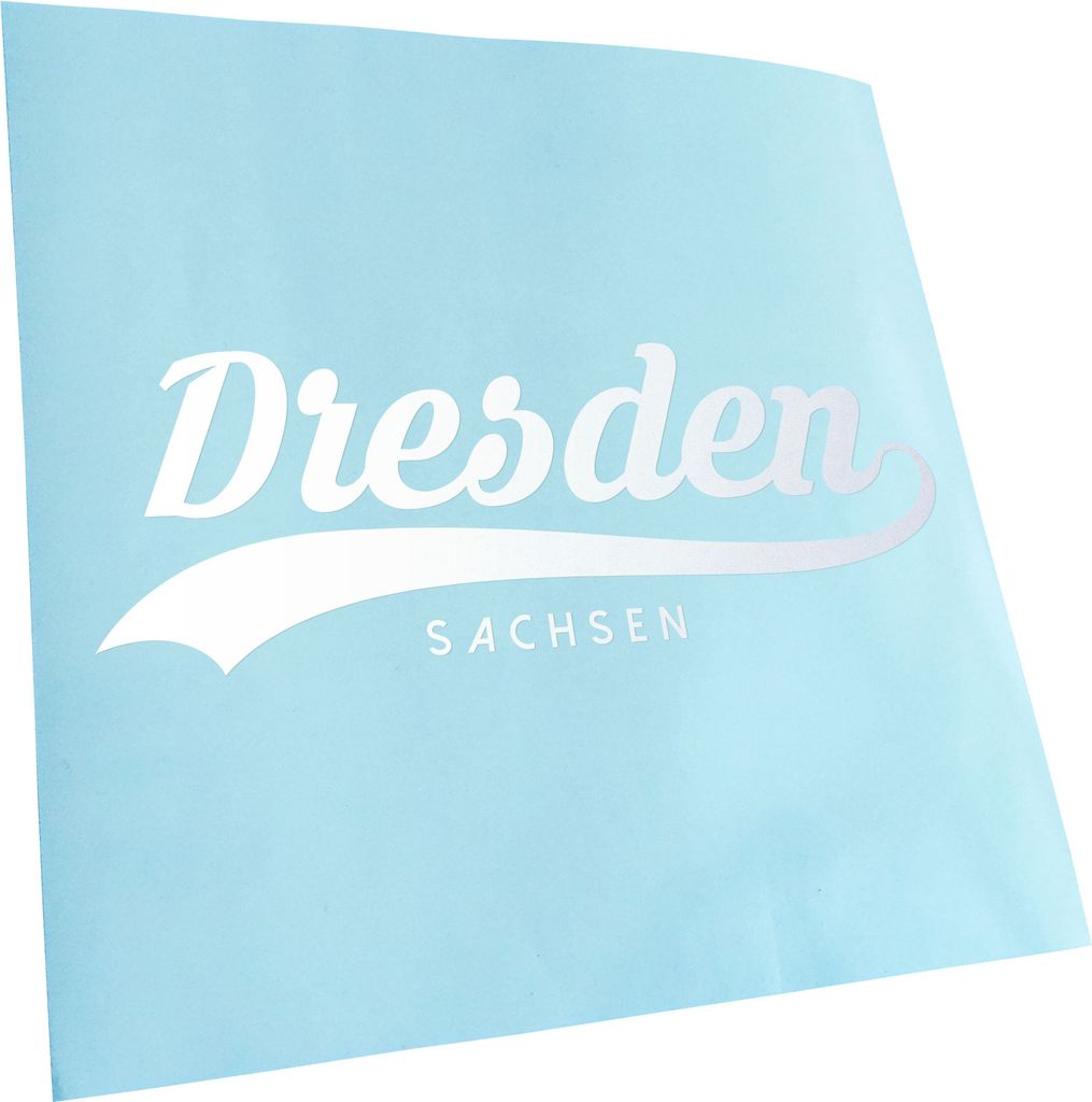Kiwistar - Autoaufkleber - Dresden Sachsen - Gold - 40x14cm - Aufkleber für Auto, Laptop, Fahrrad, LKW, Motorrad mehrfarbig JDM Decal Racing