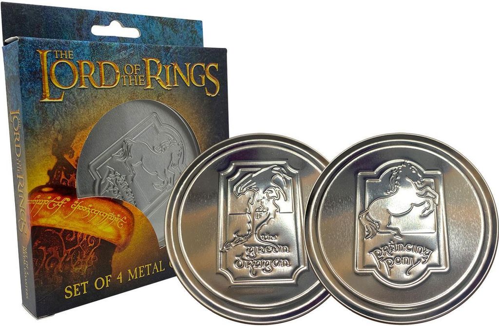 FaNaTtik Der Herr der Ringe Untersetzer 4er-Pack Green Dragon FNTK-THG-LOTRCOAST