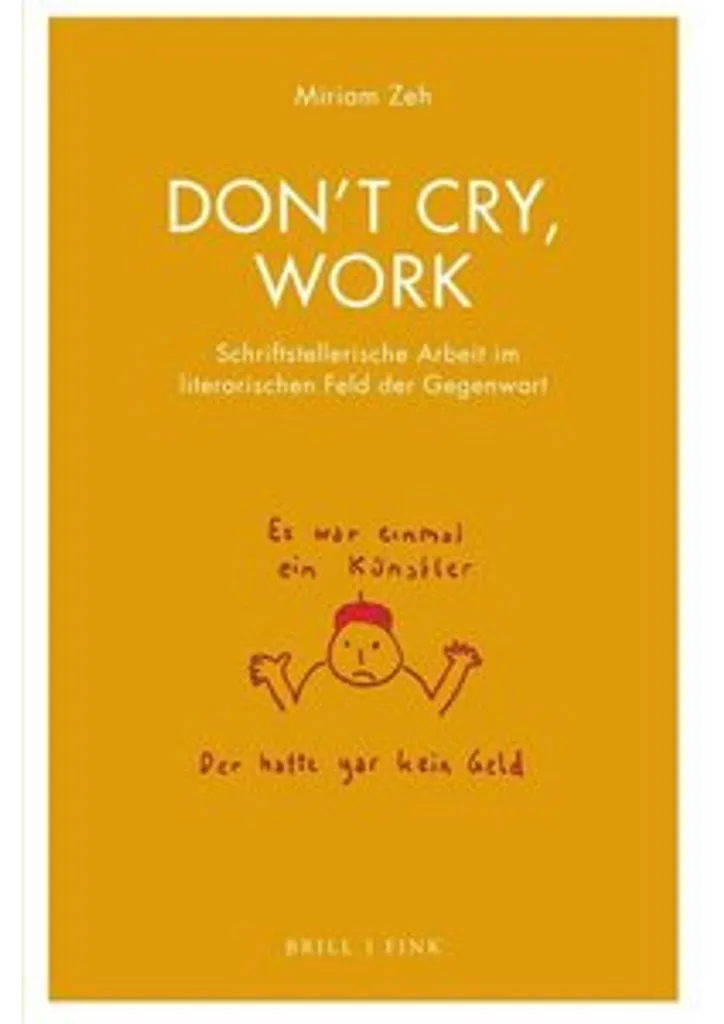 Poster de motivation Don't cry work cadre noir pour espace bureau