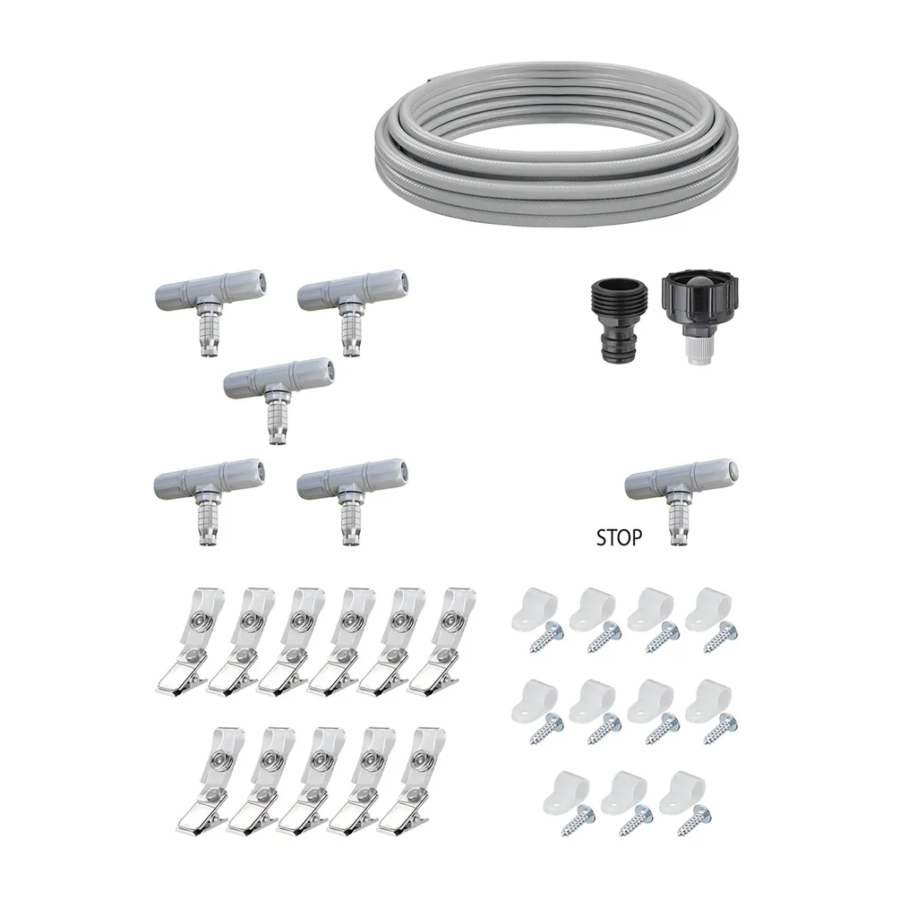Kit de brumisation Claber 7,5 m avec buses en laiton robustes