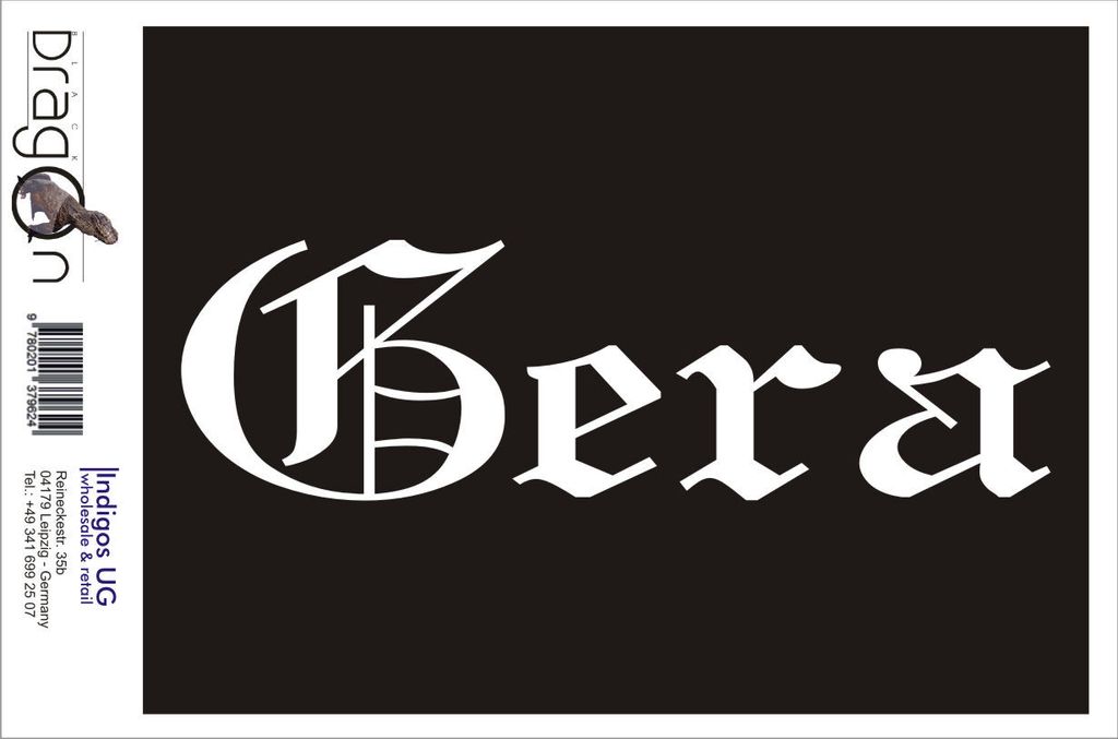 Aufkleber / Autoaufkleber - JDM / Die cut / Auto / OEM - Stadt Gera - 200x60mm pink - Heckscheibe / Heckscheibenaufkleber