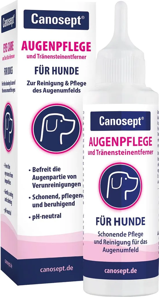 Canosept 120ml Cura Occhi Cane: Rimuove Macchie Lacrimali e Crosticine