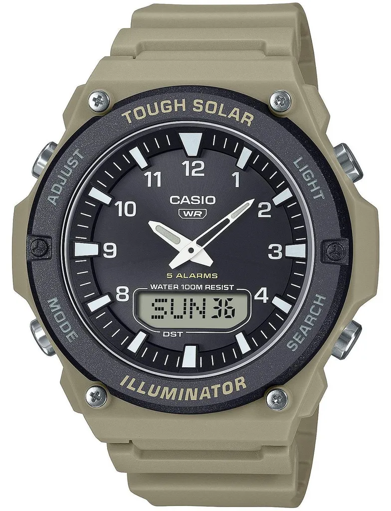 Montre Casio AQ-S820W-5AVEF Marron avec Énergie Solaire et Étanche 100m