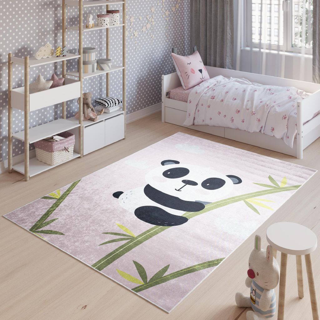 Tapiso Teppich EMMA Modern Kinderzimmer Grau Schlafzimmer 160 x 230 cm