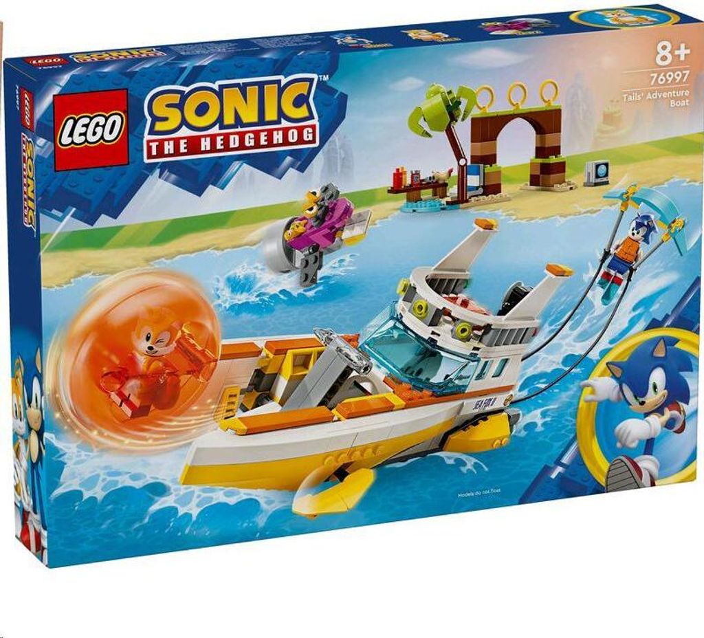 LEGO Sonic The Hedgehog Tails’ Abenteuerboot, interaktives Produktbild 