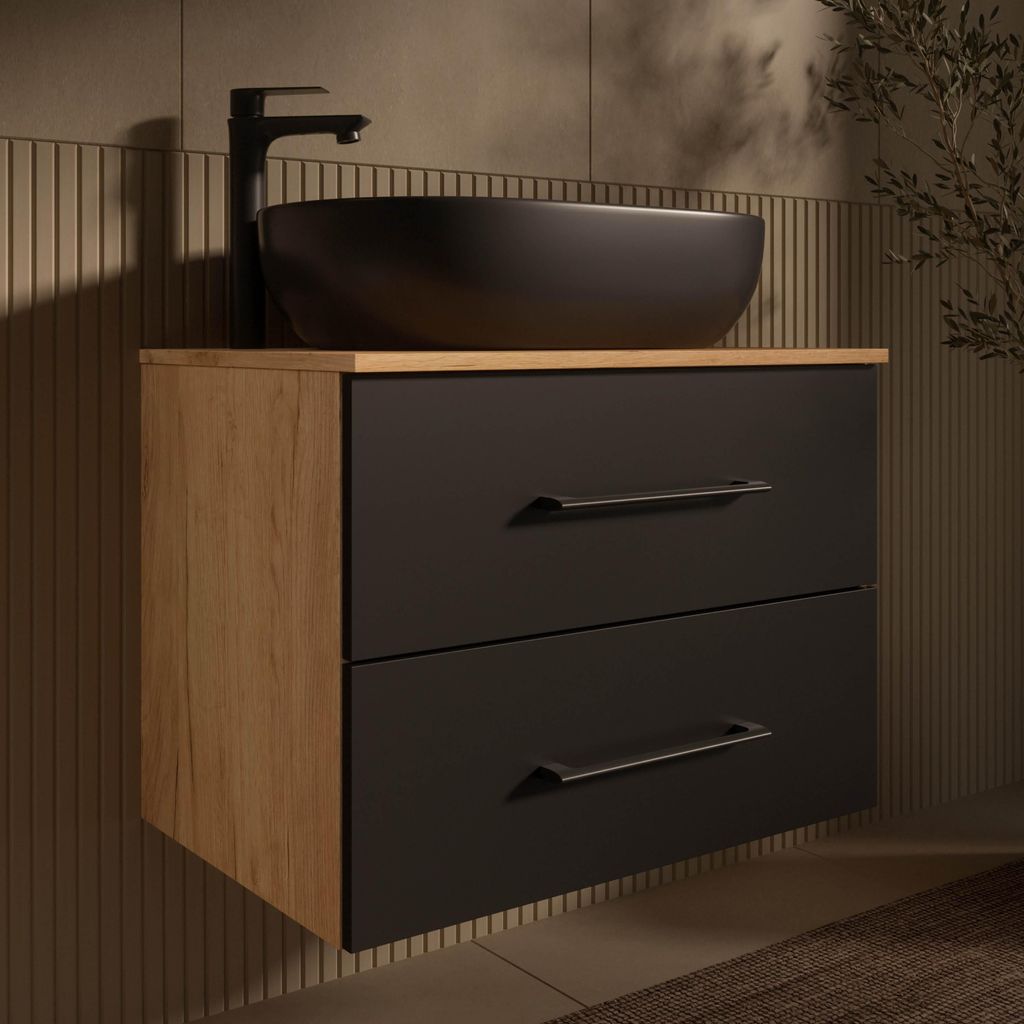 Planetmöbel LUX Badmöbel-Set Waschtisch mit Unterschrank Produktbild 