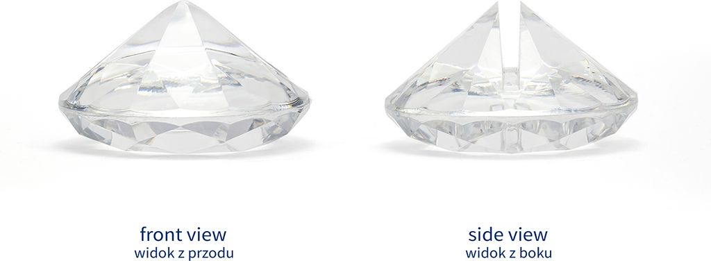Tischkartenhalter Diamant Acryl 40x23mm 10 Stück Produktbild 