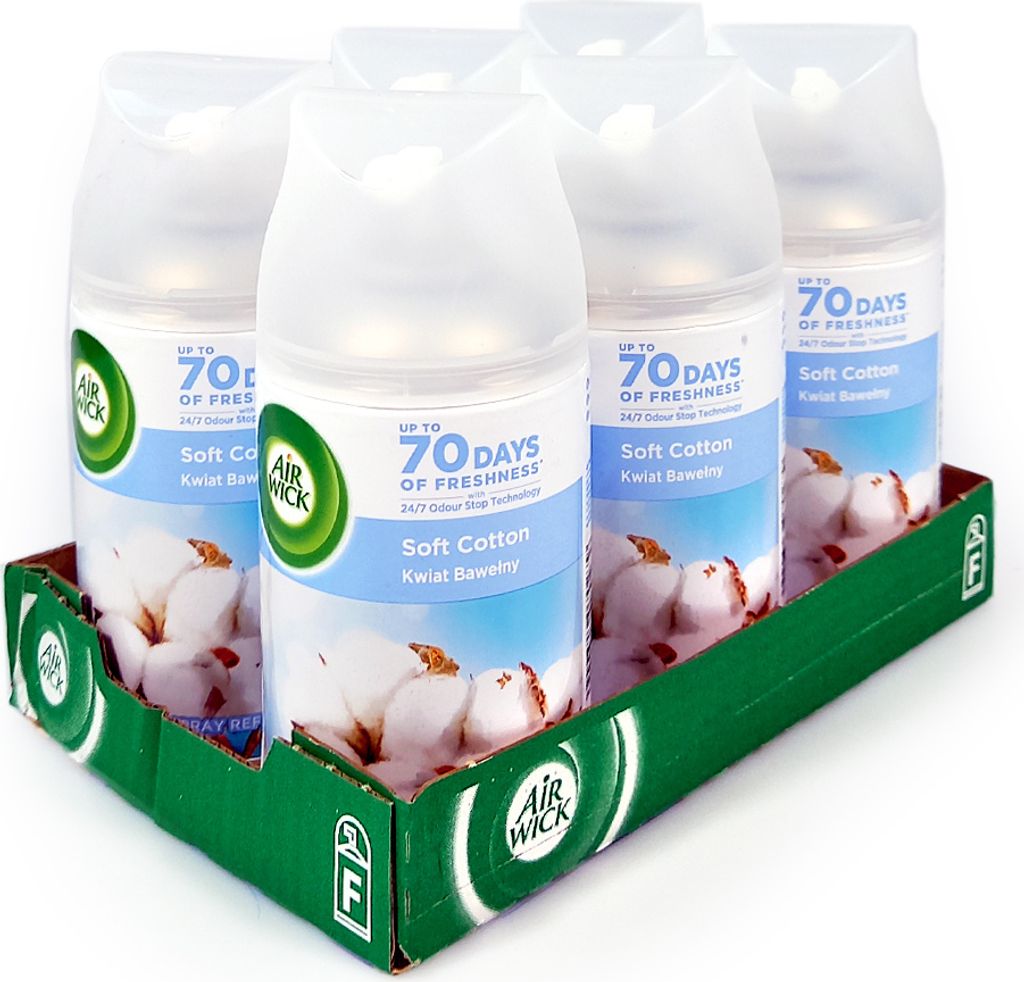 Air Wick Freshmatic Soft Baumwolle, 250 ml x 6 Produktbild 