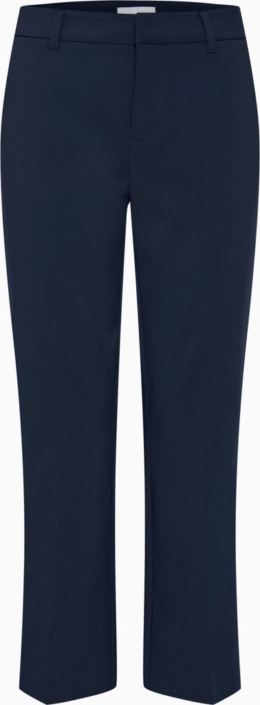 Pulz Jeans PZBINDY HW Pant Damen Hose Stoffhose Baumwolle mit Stretch Crop Wide Leg Regular Fit
