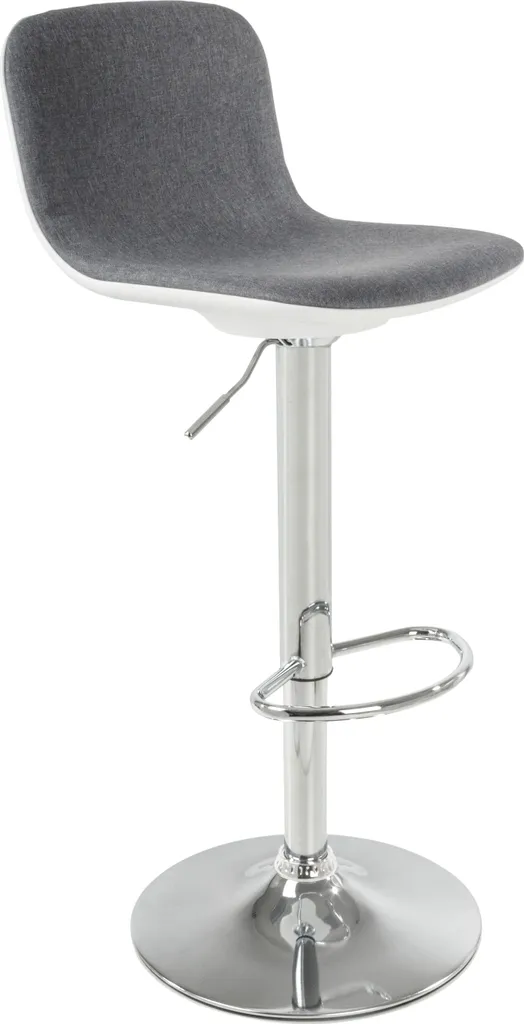 Chaise haute Lima G21 tissu gris : assise rembourrée et design épuré