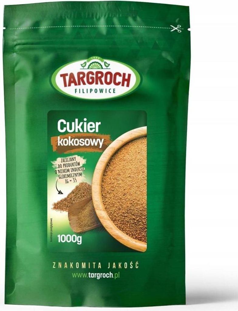 Targroch cukor z kokosových kvetov 1 kg palmovej náhrady Obrázok produktu 