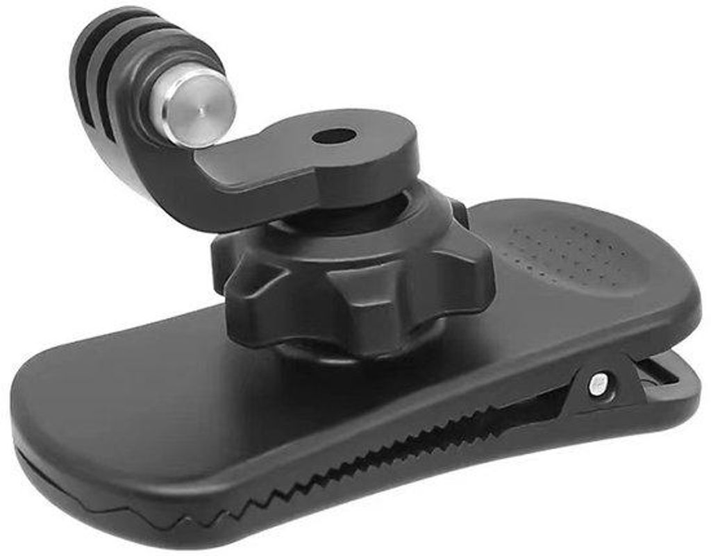 Fits voor Actioncams wie GoPro Hero 13/12/11/10/9/8 und DJI Osmo Action 5Pro/4/3 - 360° rotierende Klettverschlussbefestigung - Riemenclipbevestiging