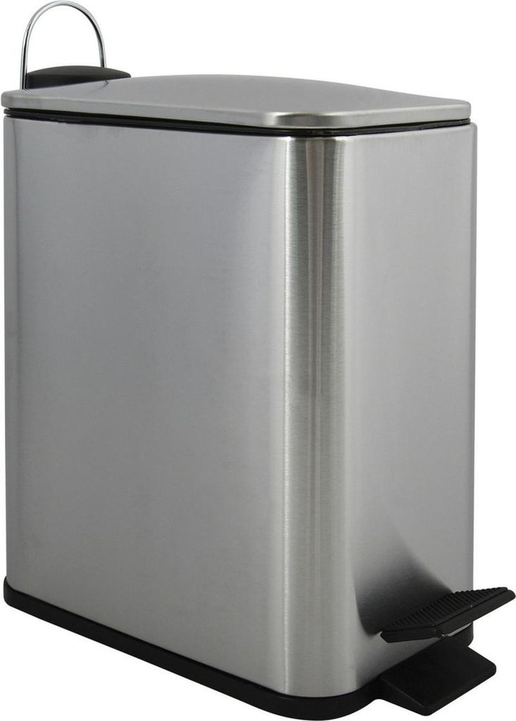 Spirella Treteimer Paris - silber - 5L - Metall - 28 x 14 x Produktbild 