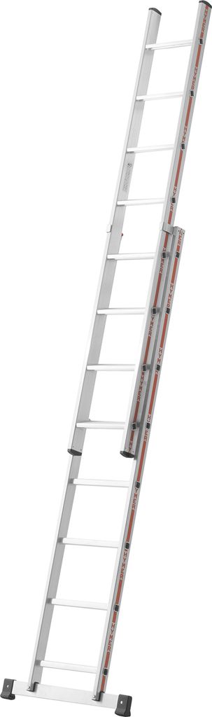 Hymer Stufenschiebeleiter zweiteilig, 8 Sprossen + 8 Stufen